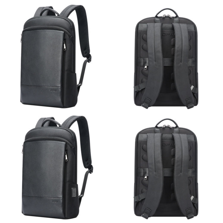 Bopai First-Layer Cowhide Business Commuter Waterproof And Lightweight Laptop Backpack, 61-122721 – Waterproof, Wear-resistant