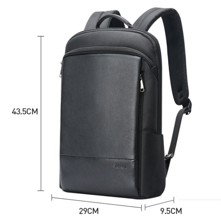 Bopai First-Layer Cowhide Business Commuter Waterproof And Lightweight Laptop Backpack, 61-122721 – Waterproof, Wear-resistant
