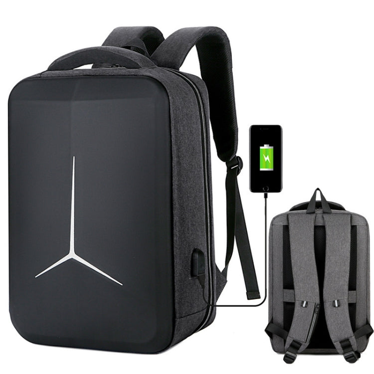 Multifunctional Waterproof Business Sports Laptop Backpack with USB Port, 15 inch, 17 inch – Waterproof, Wear-resistant 15 inch Dark Gray