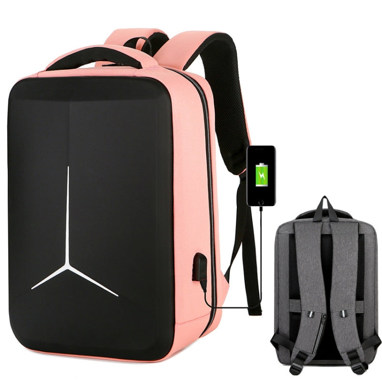 Multifunctional Waterproof Business Sports Laptop Backpack with USB Port, 15 inch, 17 inch – Waterproof, Wear-resistant 17 inch Pink