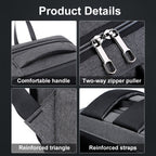 Large Capacity Password Lock Anti-Theft Laptop Backpack With USB Port, 16 inch – Waterproof, Wear-resistant