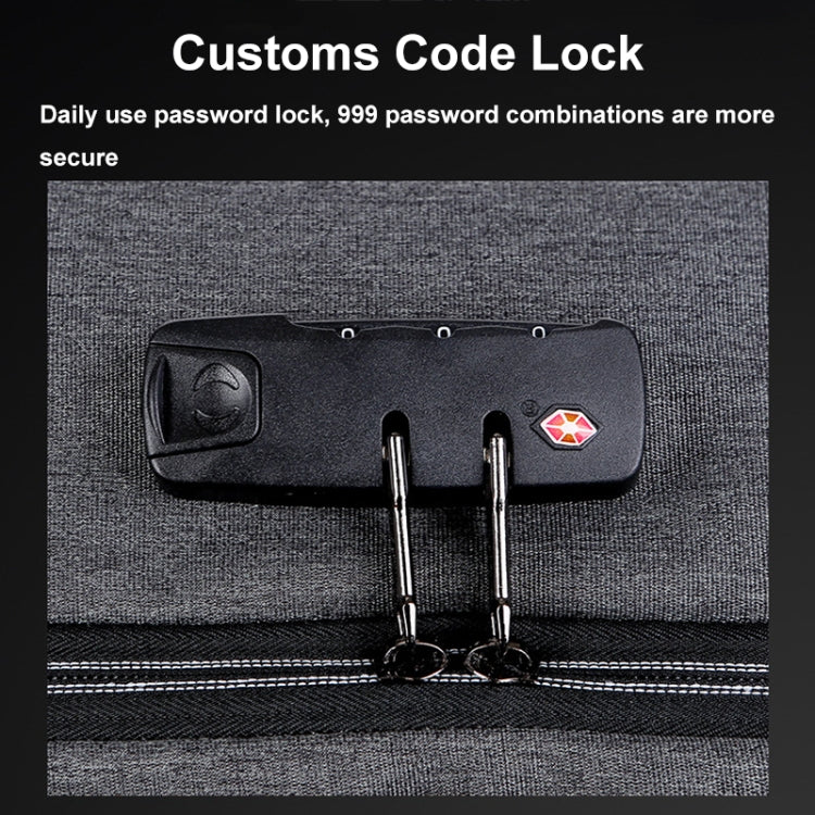 Large Capacity Password Lock Anti-Theft Laptop Backpack With USB Port, 16 inch – Waterproof, Wear-resistant
