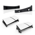For PS5 Slim JYS-P5189 Console Horizontal Placement Stand Digital / Optical Drive Version Universal Storage Mount, Black, White, Transparent – Durable Build, Easy to Use Black