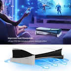 For PS5 Slim JYS-P5189 Console Horizontal Placement Stand Digital / Optical Drive Version Universal Storage Mount, Black, White, Transparent – Durable Build, Easy to Use