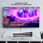 For PS5 Slim JYS-P5189 Console Horizontal Placement Stand Digital / Optical Drive Version Universal Storage Mount, Black, White, Transparent – Durable Build, Easy to Use