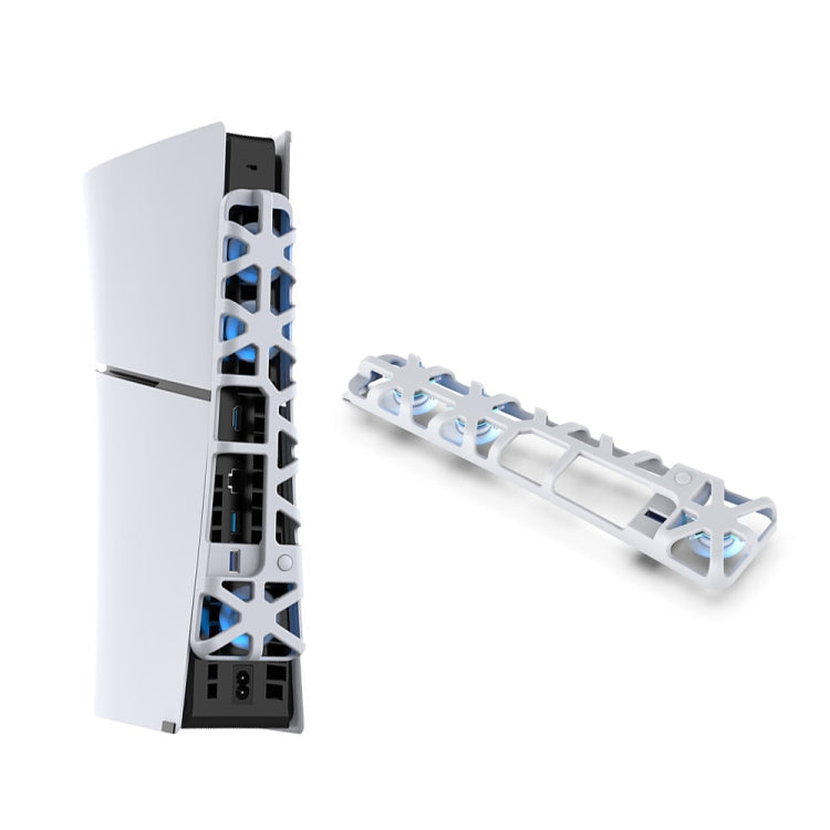 For PS5 Slim DOBE TP5-3538 Host Rear Blu-ray Fan Thermal Cooling Fan, DOBE TP5-3538 (White), DOBE TP5-3538 (Black) DOBE TP5-3538 (White) White