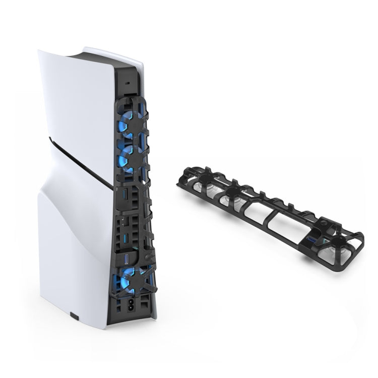 For PS5 Slim DOBE TP5-3538 Host Rear Blu-ray Fan Thermal Cooling Fan, DOBE TP5-3538 (White), DOBE TP5-3538 (Black) – TPU DOBE TP5-3538 (Black) Black