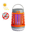 E-SMARTER W890-1 Solar LED Electric Shock Mosquito Light Outdoor USB Rechargeable Lighting Mosquito Trap, Orange, Blue Orange