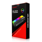 COOLMOON CM-M2A M.2 2280 Solid State Drive Cooler 5V ARGB Hard Drive Heatsink, CM-M2A – Aluminum Alloy