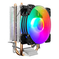 COOLMOON Frost Double Copper Tube CPU Fan Desktop PC Illuminated Silent AMD Air-Cooled Cooler, P2 Magic Moon Edition Single Fan, P22 Magic Moon Edition Double Fan, P2 Streamline Edition Single Fan, P22 Streamline Edition Double Fan – Durable Build,... P2 Magic Moon Edition Single Fan