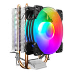 COOLMOON Frost Double Copper Tube CPU Fan Desktop PC Illuminated Silent AMD Air-Cooled Cooler, P2 Magic Moon Edition Single Fan, P22 Magic Moon Edition Double Fan, P2 Streamline Edition Single Fan, P22 Streamline Edition Double Fan – Durable Build,... P2 Magic Moon Edition Single Fan