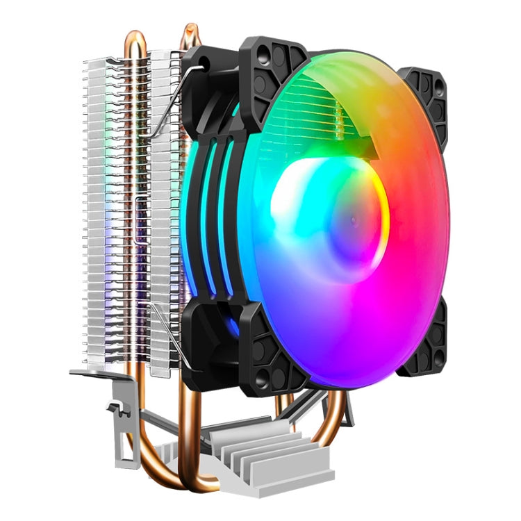 COOLMOON Frost Double Copper Tube CPU Fan Desktop PC Illuminated Silent AMD Air-Cooled Cooler, P2 Magic Moon Edition Single Fan, P22 Magic Moon Edition Double Fan, P2 Streamline Edition Single Fan, P22 Streamline Edition Double Fan – Durable Build,... P2 Magic Moon Edition Single Fan