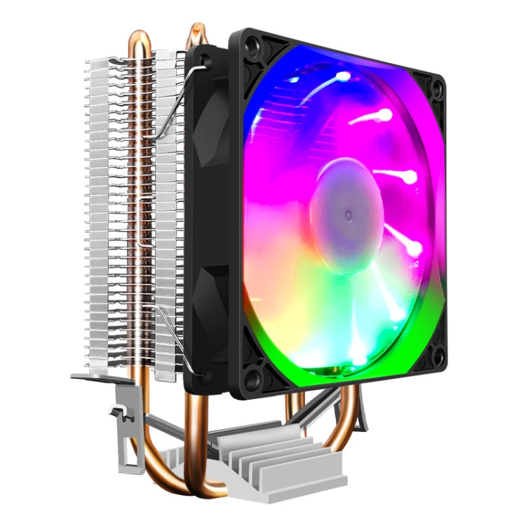 COOLMOON Frost Double Copper Tube CPU Fan Desktop PC Illuminated Silent AMD Air-Cooled Cooler, P2 Magic Moon Edition Single Fan, P22 Magic Moon Edition Double Fan, P2 Streamline Edition Single Fan, P22 Streamline Edition Double Fan – Durable Build,... P2 Streamline Edition Single Fan