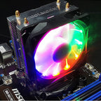 COOLMOON Frost Double Copper Tube CPU Fan Desktop PC Illuminated Silent AMD Air-Cooled Cooler, P2 Magic Moon Edition Single Fan, P22 Magic Moon Edition Double Fan, P2 Streamline Edition Single Fan, P22 Streamline Edition Double Fan – Durable Build,...