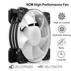 COOLMOON Frost Double Copper Tube CPU Fan Desktop PC Illuminated Silent AMD Air-Cooled Cooler, P2 Magic Moon Edition Single Fan, P22 Magic Moon Edition Double Fan, P2 Streamline Edition Single Fan, P22 Streamline Edition Double Fan – Durable Build,...