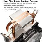 COOLMOON Frost Double Copper Tube CPU Fan Desktop PC Illuminated Silent AMD Air-Cooled Cooler, P2 Magic Moon Edition Single Fan, P22 Magic Moon Edition Double Fan, P2 Streamline Edition Single Fan, P22 Streamline Edition Double Fan – Durable Build,...