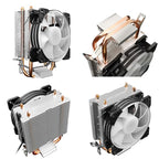 COOLMOON Frost Double Copper Tube CPU Fan Desktop PC Illuminated Silent AMD Air-Cooled Cooler, P2 Magic Moon Edition Single Fan, P22 Magic Moon Edition Double Fan, P2 Streamline Edition Single Fan, P22 Streamline Edition Double Fan – Durable Build,...