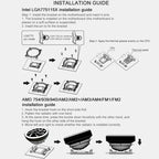 COOLMOON CPU Cooler Desktop Computer Auto Color Change Multi-Platform Mute Cooling Fan, CM-BF-RGB – Durable Build, Easy to Use