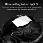 COOLMOON CPU Cooler Desktop Computer Auto Color Change Multi-Platform Mute Cooling Fan, CM-BF-RGB – Durable Build, Easy to Use