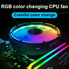 COOLMOON CPU Cooler Desktop Computer Auto Color Change Multi-Platform Mute Cooling Fan, CM-BF-RGB – Durable Build, Easy to Use