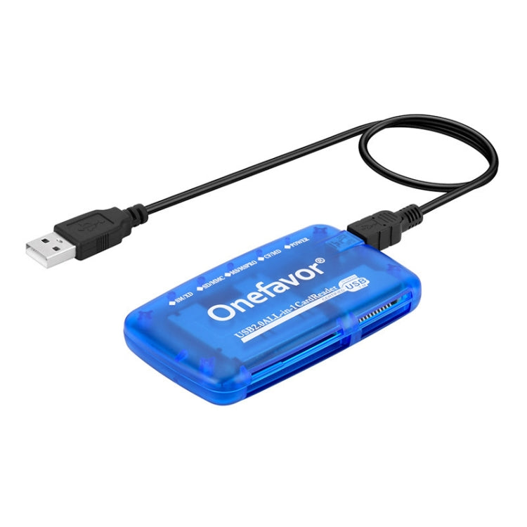 Onefavor All-In-One Card Reader Support SM / XD / SD / MMC / MS / CF Card, All-In-One, Card Reader+Type-C Adaptor, Card Reader+8 Pin Adaptor – Durable Build, Easy to Use All-In-One