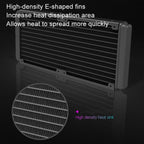 COOLMOON CM-YM-240T Digital ARGB Lens Edition Integrated Water Cooling CPU Cooler Temperature Display CPU Fan, CM-YM-240T – Aluminum Alloy