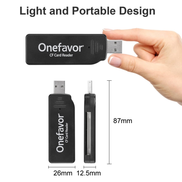 Onefavor USB2.0 High Speed Read And Write CF Card Reader, CF Card Reader – Durable Build, Easy to Use
