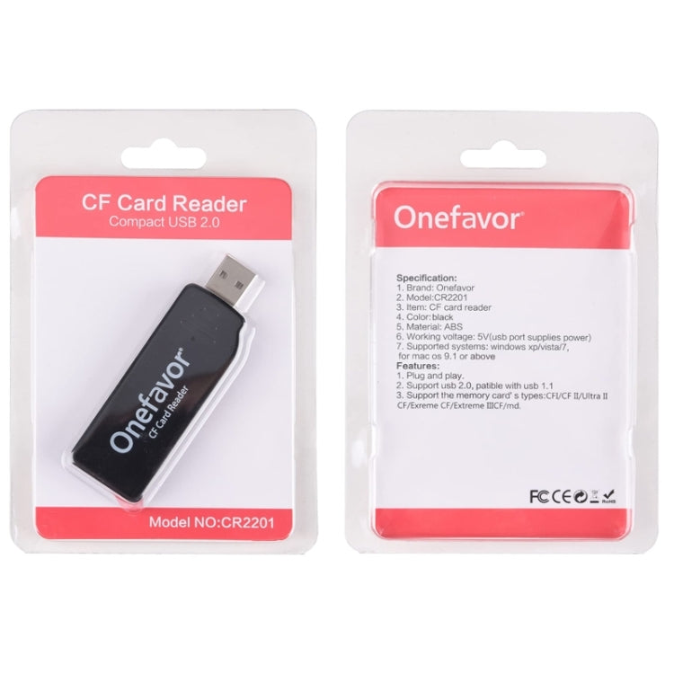 Onefavor USB2.0 High Speed Read And Write CF Card Reader, CF Card Reader – Durable Build, Easy to Use