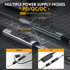 FNIRSI Portable Constant Temperature Soldering Iron Set, HS-02A Standard-B Round Tip, HS-02A Standard 6 Head, HS-02B Standard K, HS-02B Standard 3 Head