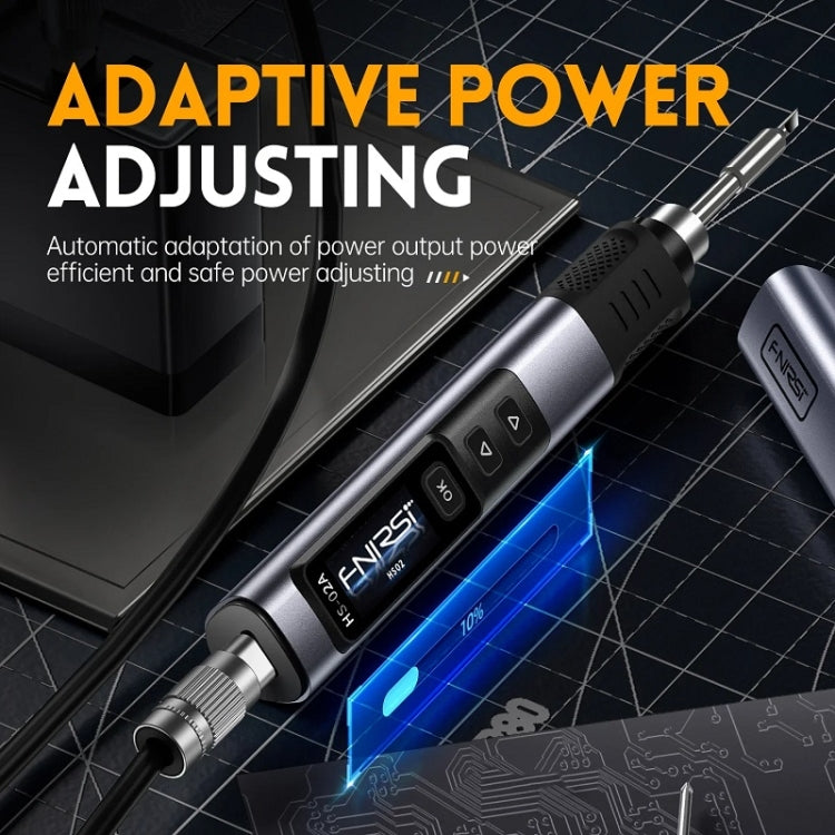 FNIRSI Portable Constant Temperature Soldering Iron Set, HS-02A Standard-B Round Tip, HS-02A Standard 6 Head, HS-02B Standard K, HS-02B Standard 3 Head