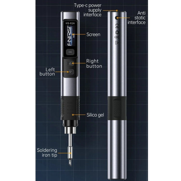 FNIRSI Portable Constant Temperature Soldering Iron Set, HS-02A Standard-B Round Tip, HS-02A Standard 6 Head, HS-02B Standard K, HS-02B Standard 3 Head