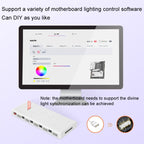 COOLMOON AM10 ARGB+PWM Dual 10 Ports Temperature Control Splitter Case Fan 5V 3Pin HUB – Durable Build, Easy to Use