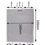 2pcs 10.2 x 12.5 Inch Range Hood Filter 5-Layer Aluminum Mesh Hood Grease Filter, 10.2 x 12.5 Inch – Durable Build, Easy to Use