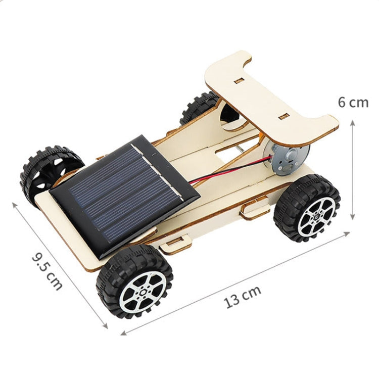 Solar Car DIY Wooden Assembly Children Educational Toy Science Technology Creator Work – Durable Build, Easy to Use
