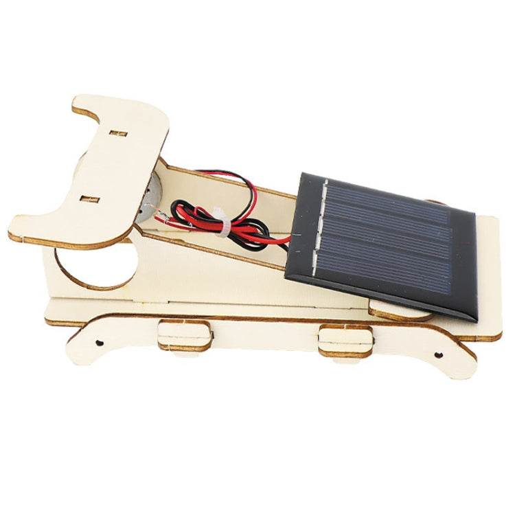 Solar Car DIY Wooden Assembly Children Educational Toy Science Technology Creator Work – Durable Build, Easy to Use