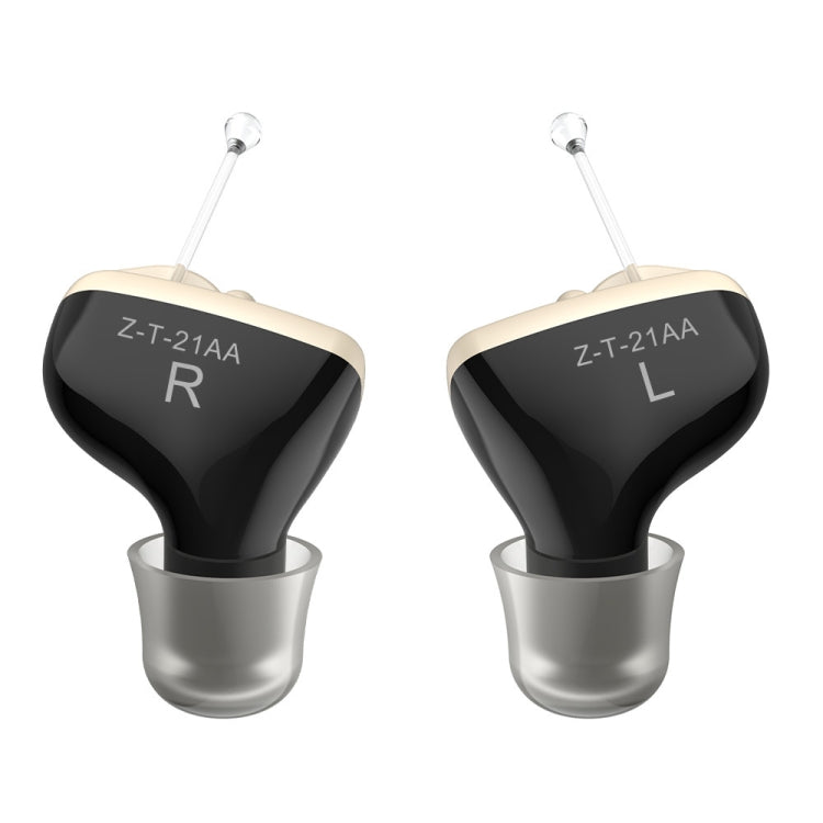 1pair Invisible In-Ear Hearing Aid Sound Amplifier For The Elderly And Hearing Impaired, 1pair Black, 1pair Skin, 1pair Red and Blue 1pair Black Black