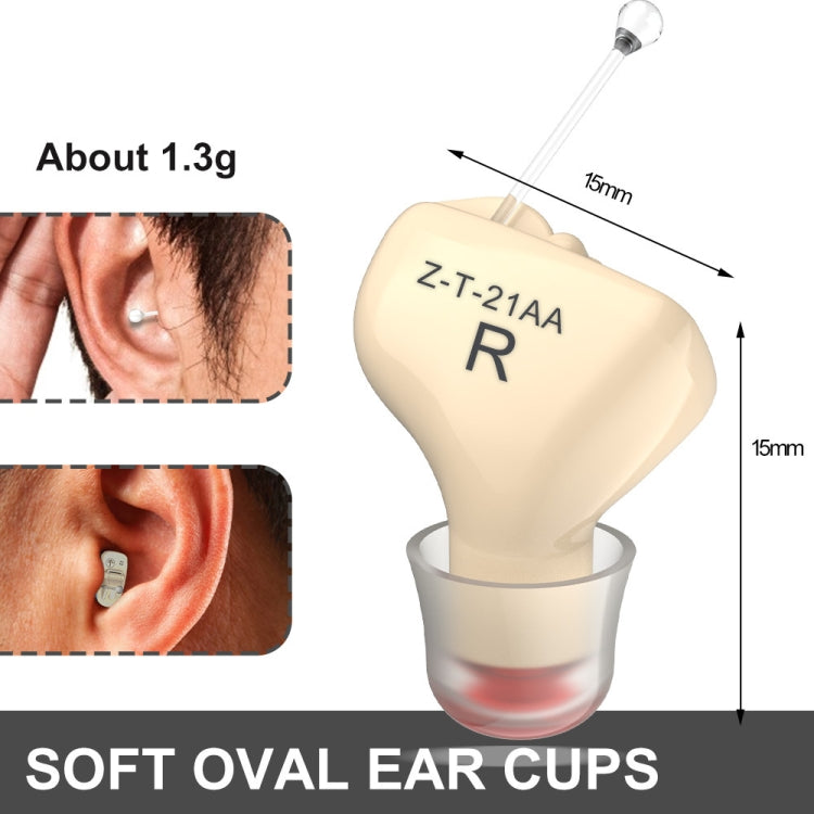 1pair Invisible In-Ear Hearing Aid Sound Amplifier For The Elderly And Hearing Impaired, 1pair Black, 1pair Skin, 1pair Red and Blue