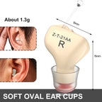 1pair Invisible In-Ear Hearing Aid Sound Amplifier For The Elderly And Hearing Impaired, 1pair Black, 1pair Skin, 1pair Red and Blue