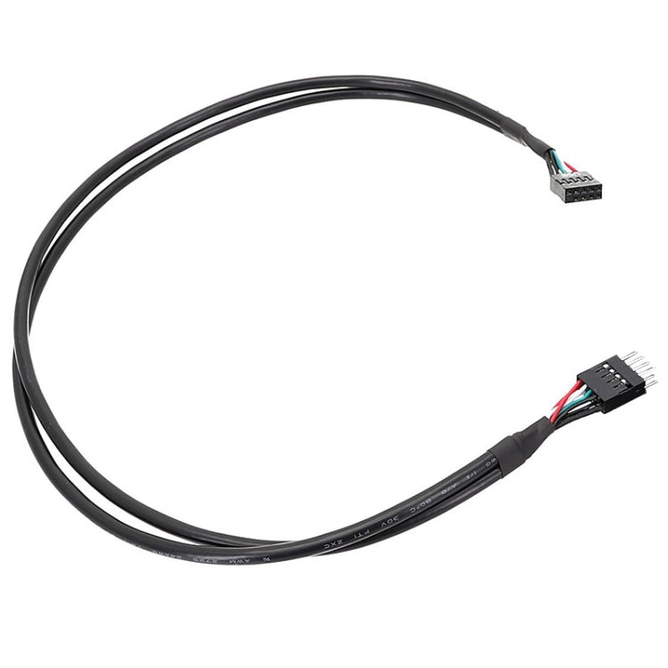 Motherboard 9Pin USB2.0 Extension Cable 26AWG Double Shielded Cord, 20cm, 30cm, 50cm, 60cm – Durable Build, Easy to Use
