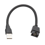USB-A Male To 9Pin Motherboard Built-In RGB Data To External U Port Adapter Cable, USB-A Male To 9Pin – Durable Build, Easy to Use USB-A Male To 9Pin
