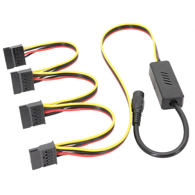 Adapter DC 5.5 x 2.5mm To Hard Disk Power Supply Cable, One To One SATA, One To Two SATA, One To Three SATA, One To Four SATA, DC To 4Pin One To One, DC To 4Pin One To Two, DC To 4Pin One To Three, DC To 4Pin One To Four – Durable Build, Easy to Use One To Four SATA