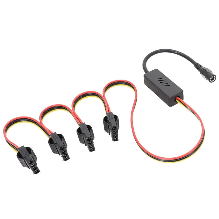 Adapter DC 5.5 x 2.5mm To Hard Disk Power Supply Cable, One To One SATA, One To Two SATA, One To Three SATA, One To Four SATA, DC To 4Pin One To One, DC To 4Pin One To Two, DC To 4Pin One To Three, DC To 4Pin One To Four – Durable Build, Easy to Use DC To 4Pin One To Four