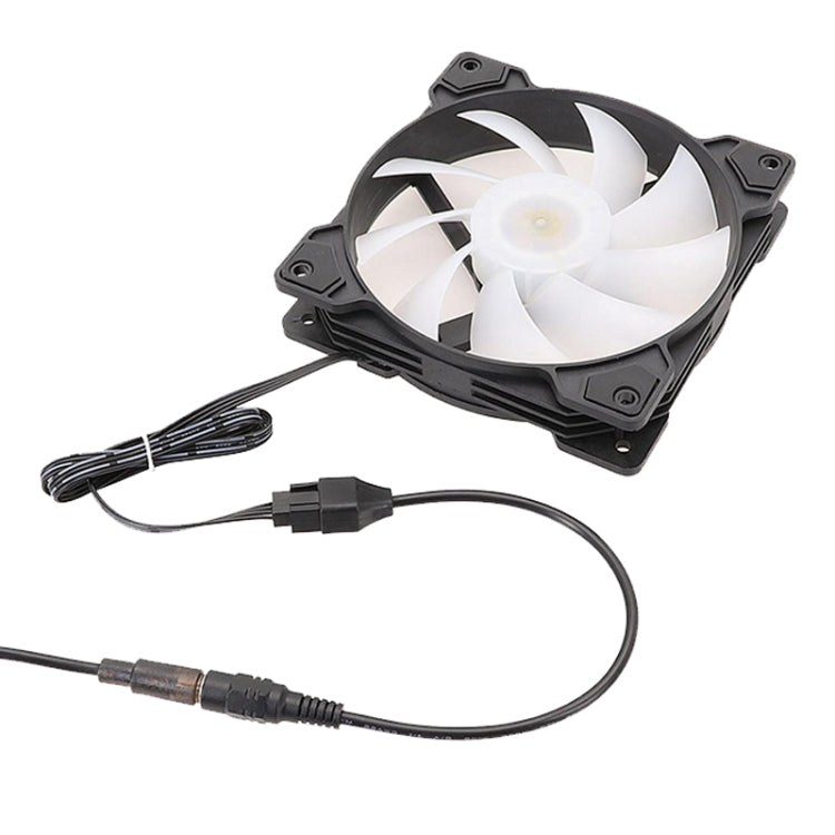 DC5521 Power Adapter To 12V Computer Case 4Pin Fan Cable, DC5521 To 12V 4Pin – TPU