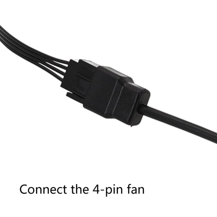 DC5521 Power Adapter To 12V Computer Case 4Pin Fan Cable, DC5521 To 12V 4Pin – TPU