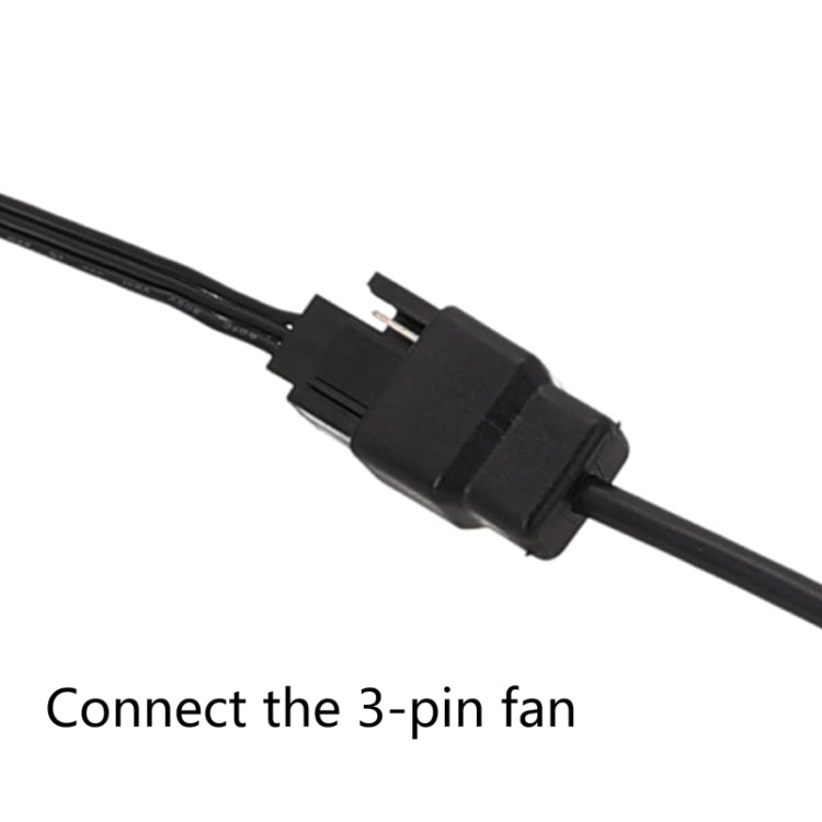 DC5521 Power Adapter To 12V Computer Case 4Pin Fan Cable, DC5521 To 12V 4Pin – TPU