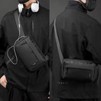 WEPOWER Men Casual Single Shoulder Crossbody Bag Functional Style Chest Bag