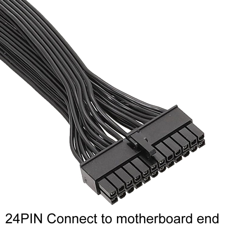 For EVGA 10Pin / 18Pin To 24Pin Flat Cable Module Cable Graphics Card Block Cord, 60cm For EVGA – Durable Build, Easy to Use