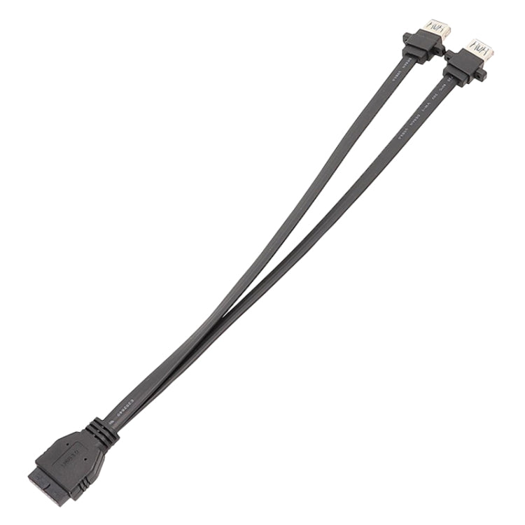 Motherboard USB3.0 Panel Cable Front 19Pin To Dual-Port A Female Data Flat Cable, 30cm, 50cm, 80cm – Durable Build, Easy to Use