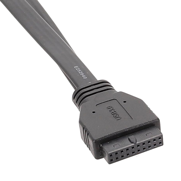Motherboard USB3.0 Panel Cable Front 19Pin To Dual-Port A Female Data Flat Cable, 30cm, 50cm, 80cm – Durable Build, Easy to Use