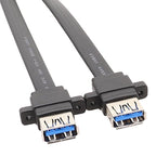 Motherboard USB3.0 Panel Cable Front 19Pin To Dual-Port A Female Data Flat Cable, 30cm, 50cm, 80cm – Durable Build, Easy to Use